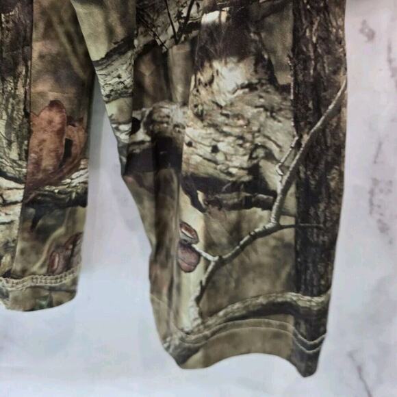 Mossy Oak Shirt Mens Large Camo Break Up Infinity Long Active Wicking Quick Dry - Picture 4 of 10